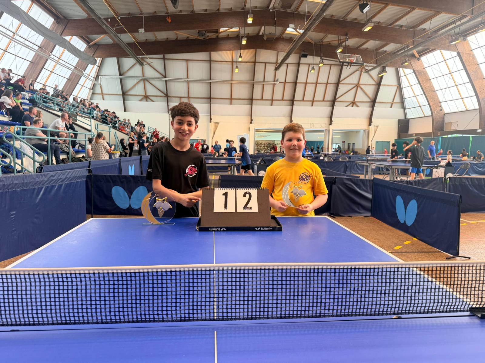 Aaron et Hugo 1er et 2eme poussin criterium des clubs 2026